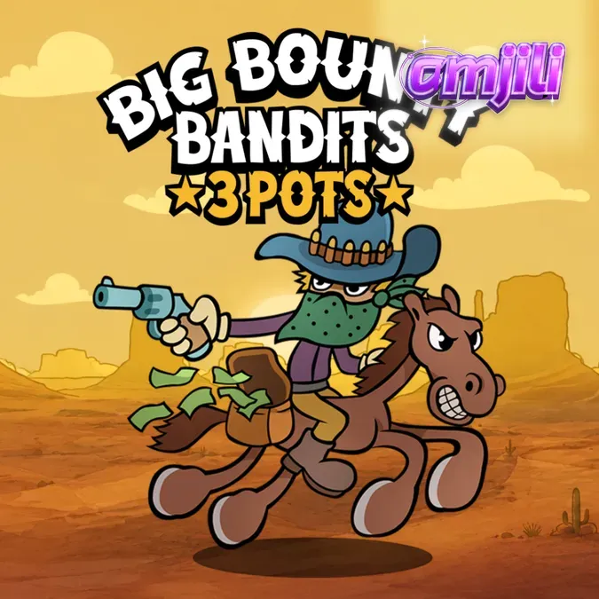 Big Bounty Bandits 3 Pots slot game interface