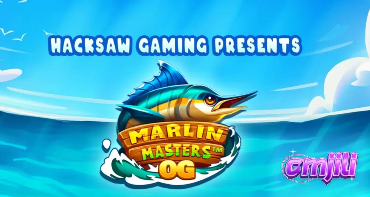 Marlin Masters OG slot game interface na nagpapakita ng mga simbolo ng isda at dagat